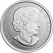 25 Cents - Elizabeth II Cinnamon Teal obverse image