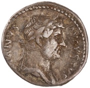 Denarius - Hadrian CLEMENTIA AVG P P COS III; Clementia obverse image