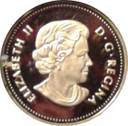 25 Cents - Elizabeth II Traditional Arctic Fox obverse image
