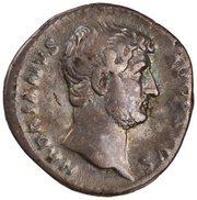 Denarius - Hadrian INDVLGENTIA AVG P P COS III; Indulgentia obverse image
