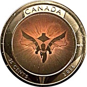25 Cents - Elizabeth II Dawn of Justice reverse image