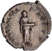 Denarius - Hadrian LIBERALITAS AVG P P COS III; Liberalitas, Rome, 129-130 reverse image