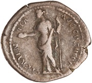 Denarius - Hadrian CLEMENTIA AVG COS III P P; Clementia, Rome, 129-130 reverse image