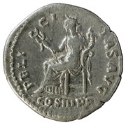 Denarius - Hadrian FELICITAS AVG COS III P P; Felicitas, Rome, 129-130 reverse image