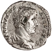 Denarius - Hadrian FELICITATI AVG COS III P P obverse image