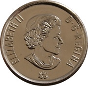25 Cents - Elizabeth II Hope for a Green Future; colored obverse image