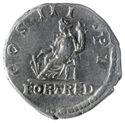Denarius - Hadrian COS III PP FORT RED; Fortuna, Rome, 129-130 reverse image