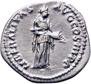 Denarius - Hadrian LIBERALITAS AVG COS III P P; Liberalitas, Rome, 129-130 reverse image