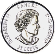 25 Cents - Elizabeth II Stanley Cup obverse image