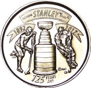 25 Cents - Elizabeth II Stanley Cup, Canada, 2017 reverse image