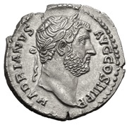 Denarius - Hadrian PIETAS AVG; Pietas obverse image