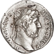 Denarius - Hadrian ROMA FELIX; Roma obverse image