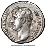 Denarius - Hadrian ROMA FELIX; Roma obverse image