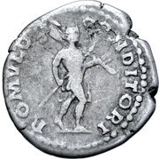 Denarius - Hadrian ROMVLO CONDITORI; Romulus, Rome, 130 reverse image