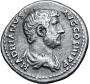 Denarius - Hadrian AEGYPTOS; Egypt obverse image