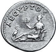 Denarius - Hadrian AEGYPTOS; Egypt, Rome, 130-133 reverse image