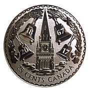 25 Cents In the name of George V; The Forgotten 1927 Designs - 25 Cents, Canada, 2017 reverse image