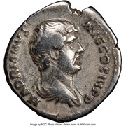 Denarius - Hadrian ALEXANDRIA; Alexandria obverse image