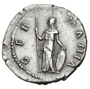 Denarius - Hadrian GERMANIA; Germania, Rome, 130-133 reverse image