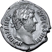 Denarius - Hadrian HISPANIA; Hispania obverse image