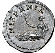 Denarius - Hadrian HISPANIA; Hispania, Rome, 130-133 reverse image