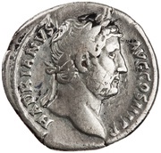 Denarius - Hadrian ITALIA; Italia obverse image