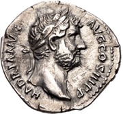 Denarius - Hadrian NILVS; Nilus obverse image