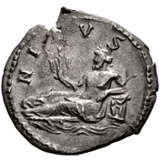 Denarius - Hadrian NILVS; Nilus, Rome, 130-133 reverse image