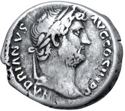 Denarius - Hadrian RESTITVTORI AFRICAE; Africa obverse image