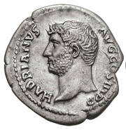 Denarius - Hadrian RESTITVTORI GALLIAE; Gallia obverse image