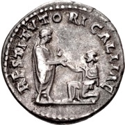Denarius - Hadrian RESTITVTORI GALLIAE; Gallia, Rome, 130-133 reverse image