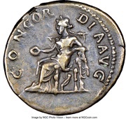 Denarius - Sabina CONCORDIA AVG; Concordia and Spes, Rome, 130-133 reverse image