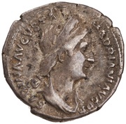 Denarius - Sabina PIETAS AVG; Pietas obverse image
