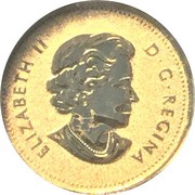 25 Cents - Elizabeth II 0.5 g Gold Maple Leaf obverse image