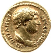 Denarius - Hadrian ROMA FELIX; Roma obverse image