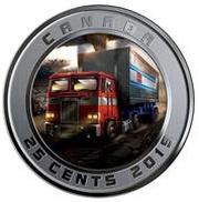 25 Cents - Elizabeth II 3D Optimus Prime, Canada, 2019 reverse image