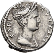 Denarius - Hadrian and Sabina SABINA AVGVSTI, Rome, 130-138 reverse image