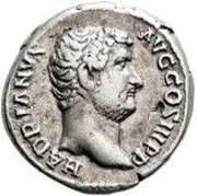 Denarius - Hadrian ADVENTVS AVGVSTI; Roma obverse image