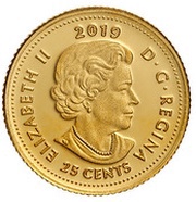 25 Cents Maple leaves bouquet obverse image
