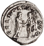 Denarius - Hadrian FELICITAS AVG; Felicitas, Rome, 133-135 reverse image