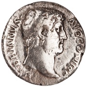Denarius - Hadrian FELICITAS AVG; Felicitas obverse image