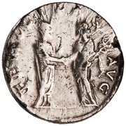 Denarius - Hadrian FELICITAS AVG; Felicitas, Rome, 133-135 reverse image