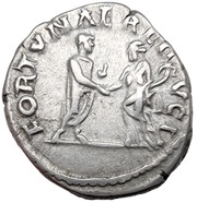 Denarius - Hadrian FORTVNAE REDVCI; Fortuna, Rome, 133-135 reverse image