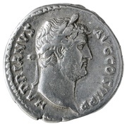 Denarius - Hadrian FORTVNA AVG; Fortuna obverse image