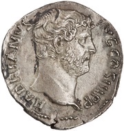Denarius - Hadrian FORTVNA AVG; Fortuna obverse image