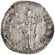 Denarius - Hadrian FORTVNA AVG; Fortuna, Rome, 133-135 reverse image