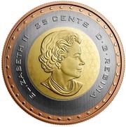 25 Cents - Elizabeth II First Canadian in Space obverse image