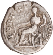 Denarius - Hadrian FORT REDVCI; Fortuna, Rome, 133-135 reverse image