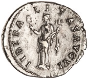 Denarius - Hadrian LIBERALITAS AVG VI; Liberalitas, Rome, 133-135 reverse image