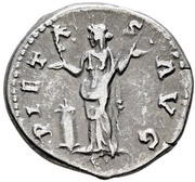 Denarius - Hadrian PIETAS AVG; Pietas, Rome, 133-135 reverse image